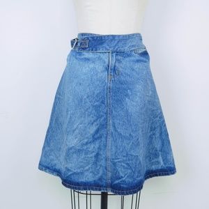Vintage 90s Calvin Klein Jeans Denim Skirt A-Line